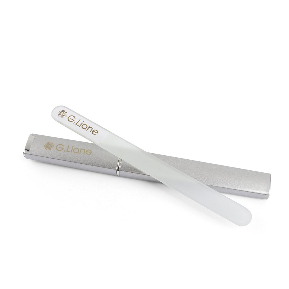 G.Liane Crystal Glass Nail File Professional Double Sided Etched Crystal Nail File Set for Nail Art & Nail Care Alternative to Metal Nail Files Emery Beauty & Personal Care G.Liane