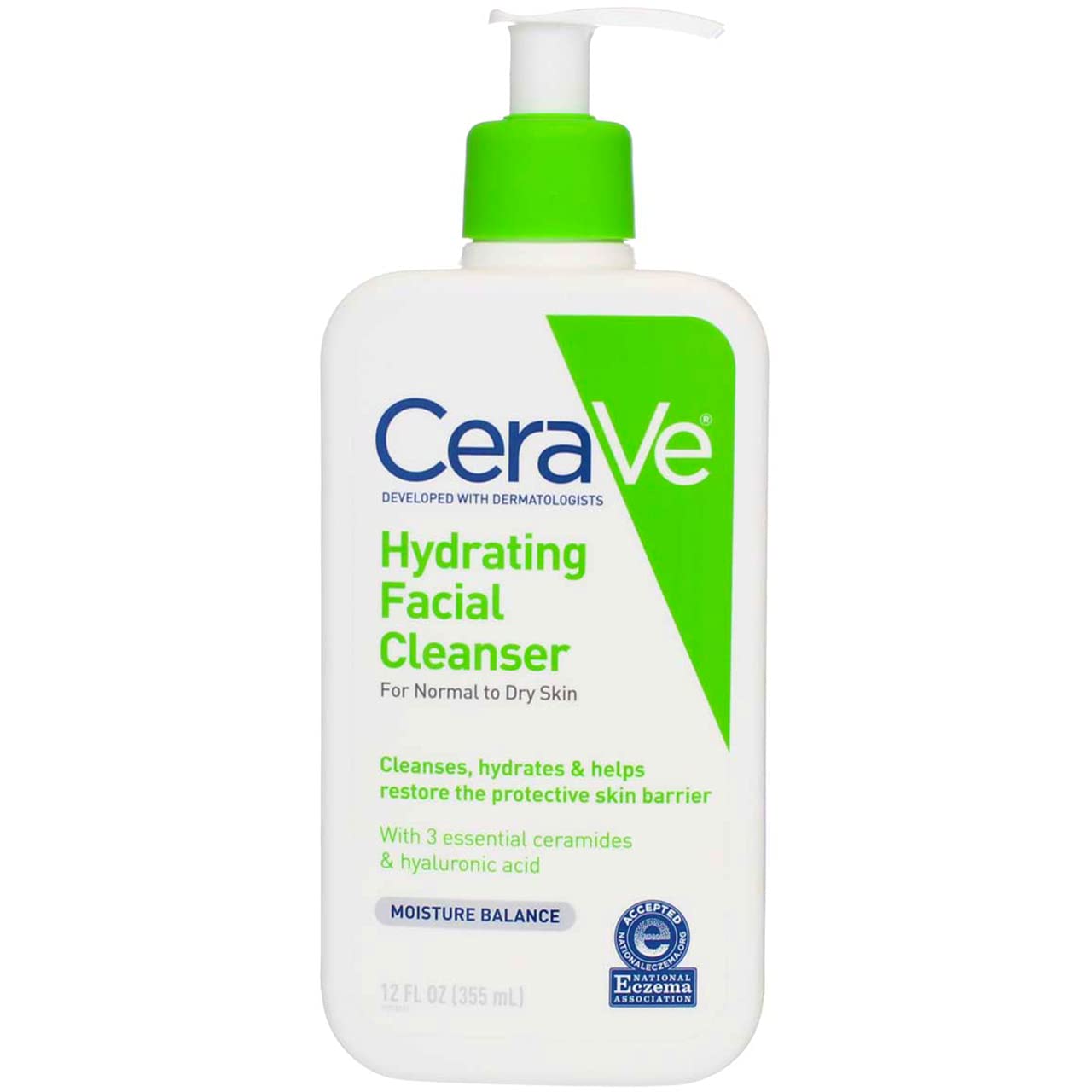 Cerave Facial Hydrating Cleanser 12 Ounce Pump (355ml) (6 Pack) Beauty & Personal Care CeraVe