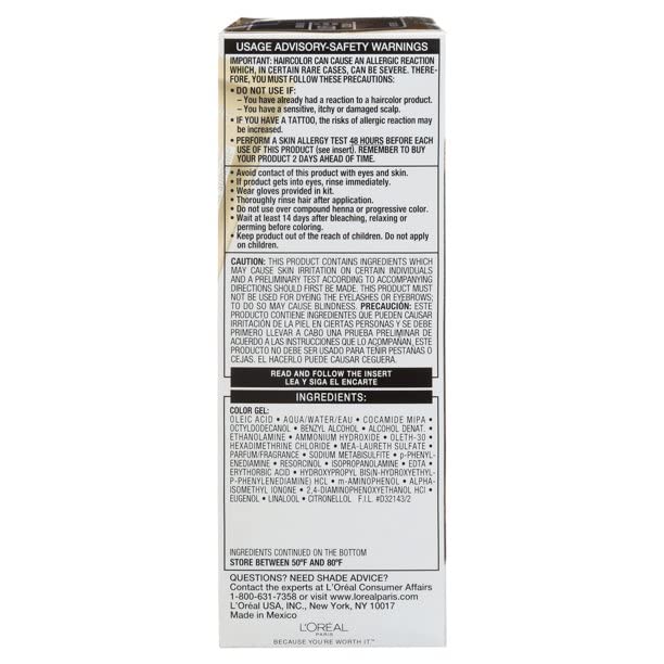 L'Oreal Paris Superior Preference Sun-Kissed Caramels Cooler UL51 Hi-Lift Natural Brown Permanent Haircolor