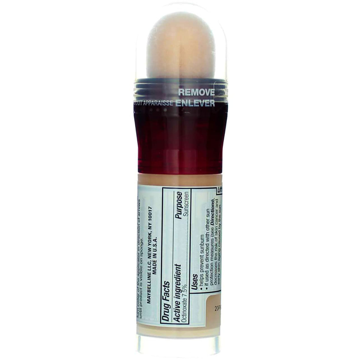 Maybelline New York Instant Age Rewind Eraser Treatment Makeup, Creamy Ivory [120] 0.68 oz (Pack of 2)