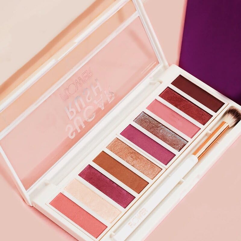 FLOWER BEAUTY By Drew Barrymore Shimmer + Shade Eyeshadow Palette - Neutral Colors + Ten Shades - Mix + Layers Shades - Easily Blendable + Rich Color… Beauty & Personal Care FLOWER BEAUTY