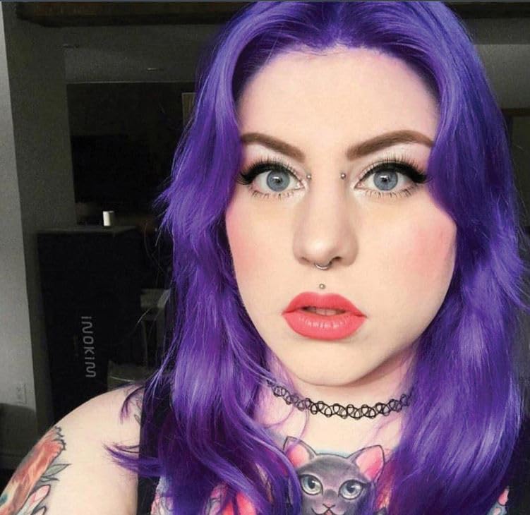 MANIC PANIC Ultra Violet Amplified Semi-Permanent Hair Dye - Cool Blue Toned Violet Color - Works on Dark & Light Shades - Vegan, PPD & Ammonia Free Beauty & Personal Care MANIC PANIC