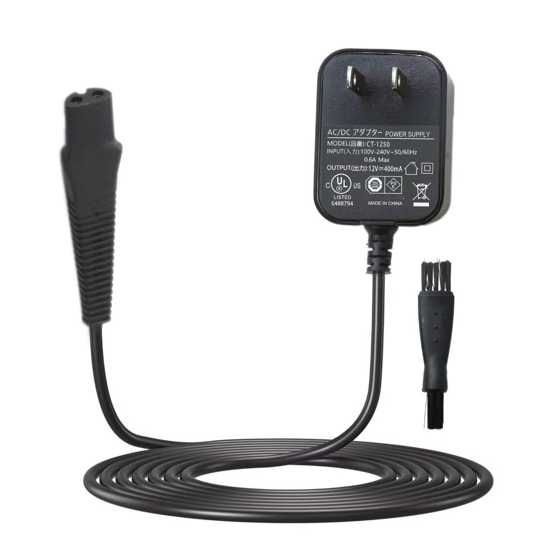 Shaver Charger 12V 400mA Replacement for B-raun Series 3:350 370 340 320 330 380 310 310s 3000BT 3010BT 340s-4 380s-4 3000s 3040s 3050cc 310-1 340s Beauty and Personal Care USonline911