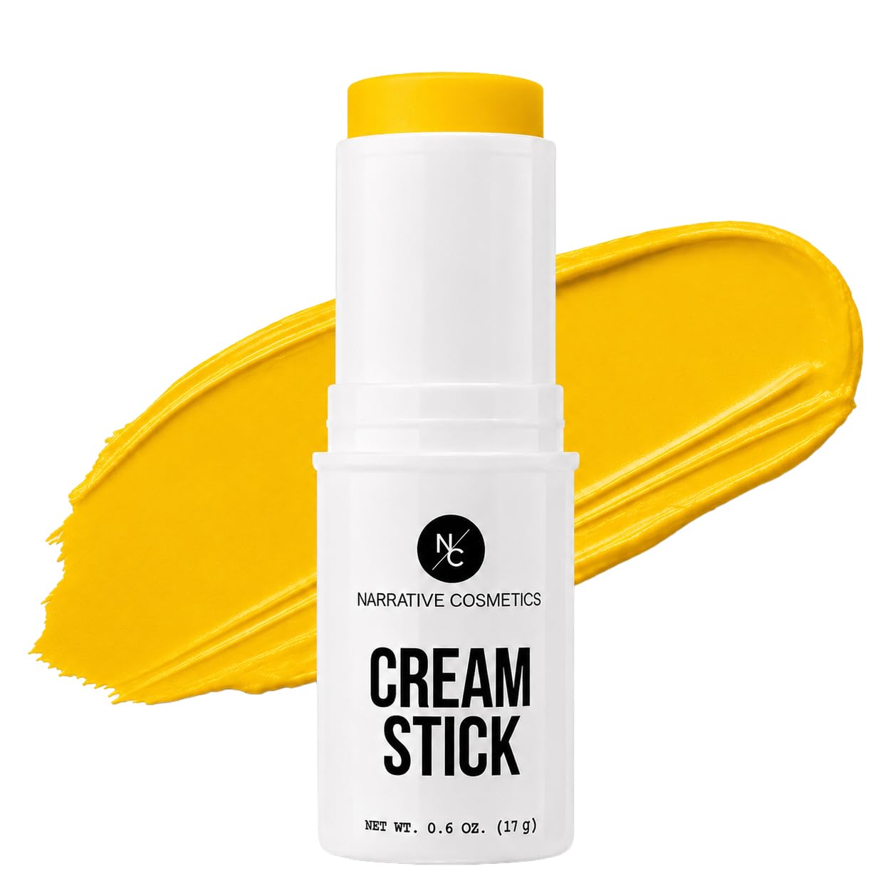 Narrative Cosmetics Cream Stick Face & Body Paint - Yellow - Professional Full-Coverage SFX Makeup for Halloween, Cosplay & Theater, 0.6 oz (17 g) Beauty & Personal Care Narrative Cosmetics