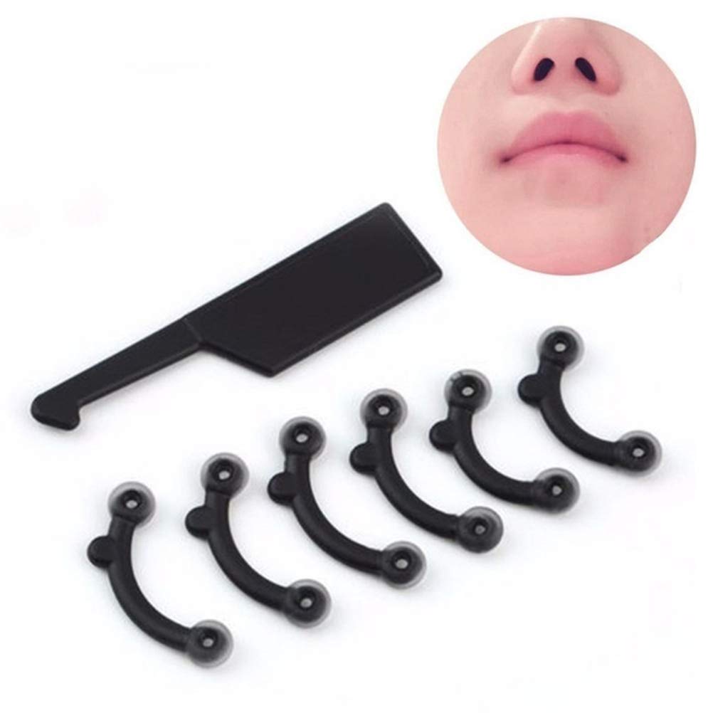 Saluaqui Nose Up Lifting Shaping Clip, Nose Shaper Inserts Nose Lifter Up Lifting Shaping Clip, Silicone Beauty Makeup Cosmetic Tool for Women Men Beauty and Personal Care Saluaqui