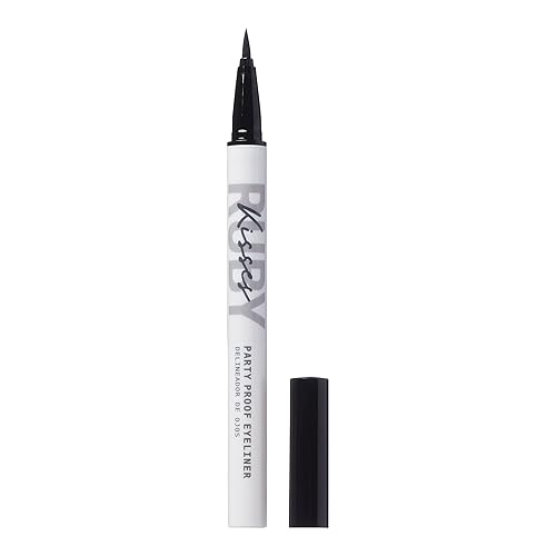 Ruby Kisses Party Proof Eyeliner, Pastel Colors Premium Felt-tip Waterproof Long-lasting Eyeliner (Pitch Black) Beauty & Personal Care Ruby Kisses