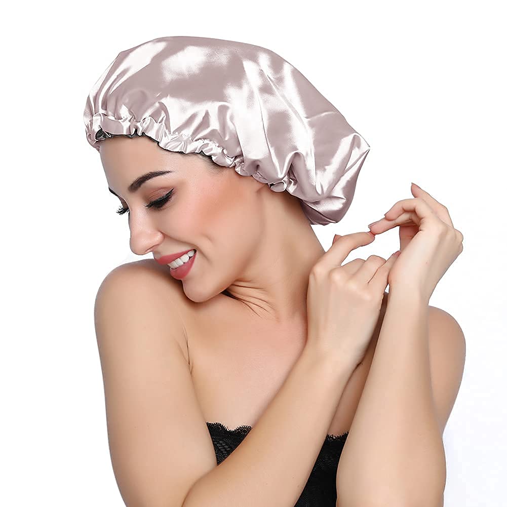 ELIHAIR Stain Bonnet Silky Sleep Cap for Frizzy Hair Night Sleep Hair Cover Beauty and Personal Care ELIHAIR