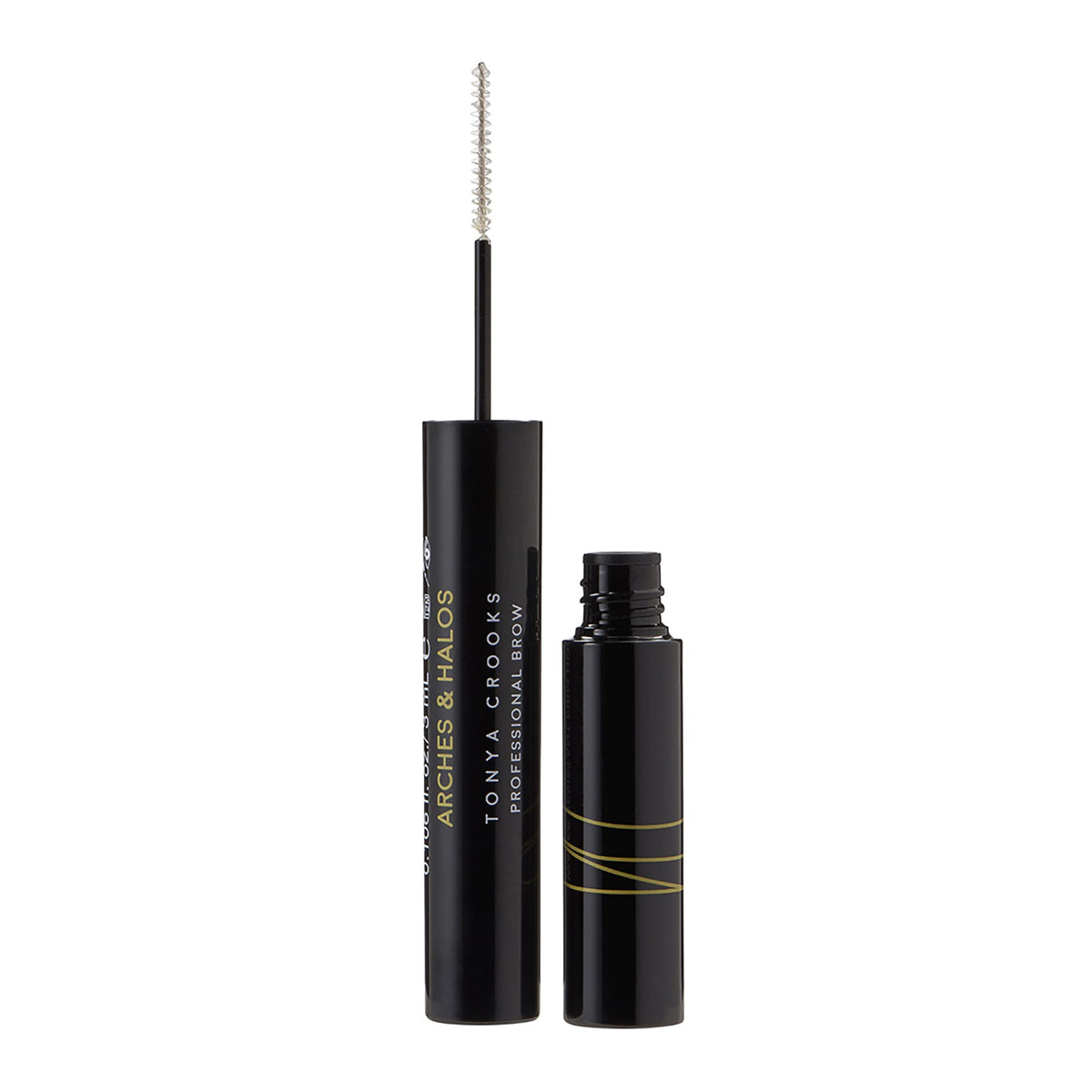 Arches and Halos Water Resistant Firm Hold Eyebrow Gel - Clear Brow Gel for Lasting Definition - Non Flaking Weightless Formula - Vegan - 0.1 oz