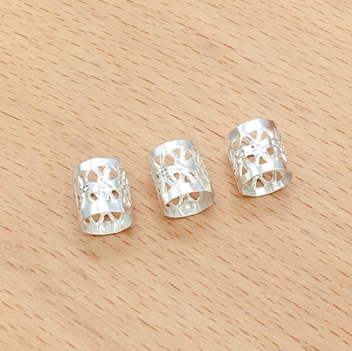 Duehut Hair Accessories 100 PCS Metal Braid Beads, Dreadlocks Beads Hair Jewelry Rings, Hair Decorations for Women, Adjustable Cuffs, Dreadlock Beauty & Personal Care Duehut