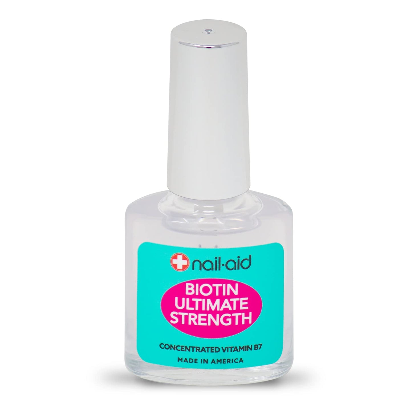 Nail-Aid Biotin Ultimate Strength - Nail Treatment & Strengthener - Clear, 0.55 Fl Oz (08873) Beauty & Personal Care Nail-Aid