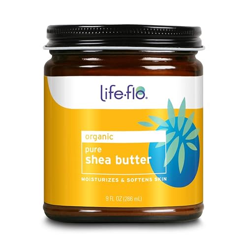 LIFE-FLO Pure Organic Shea Butter, Unrefined | Moisturizes, Smooths & Conditions Skin, Hair & Scalp | No Parabens | 9oz Beauty & Personal Care LIFE-FLO