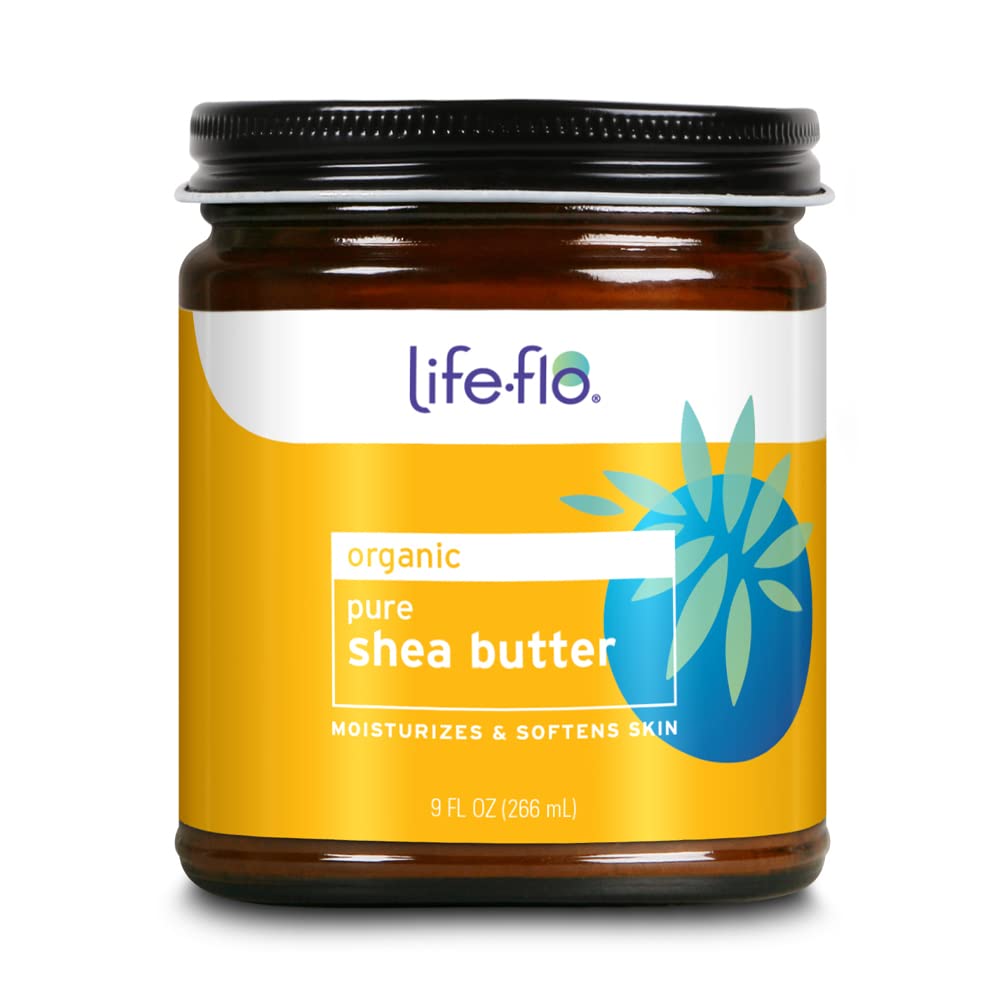 LIFE-FLO Pure Organic Shea Butter, Unrefined | Moisturizes, Smooths & Conditions Skin, Hair & Scalp | No Parabens | 9oz Beauty & Personal Care LIFE-FLO