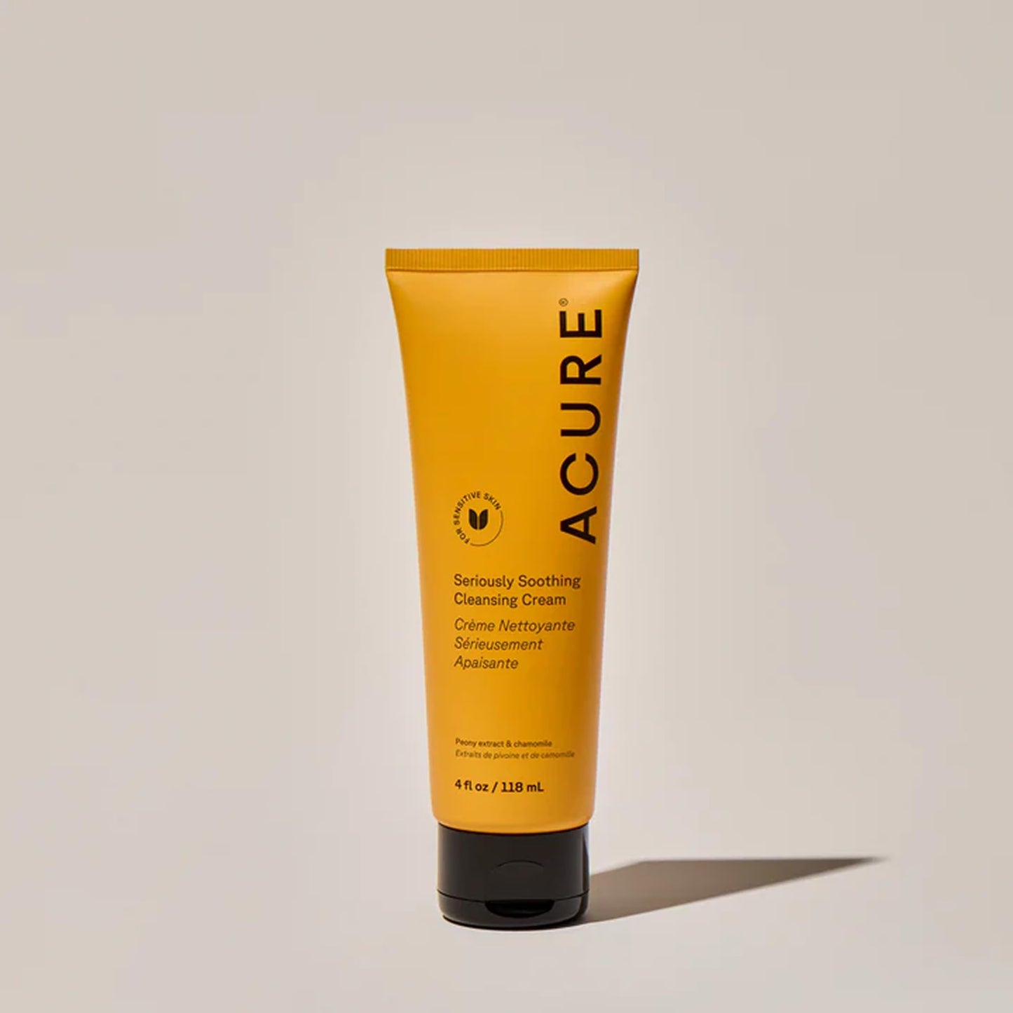 Acure Seriously Soothing Cleansing Cream - Gentle Hydrating & Exfoliating Face Wash, Daily Facial Cleanser for Women & Men with Chamomile & Sunflower Beauty & Personal Care Acure