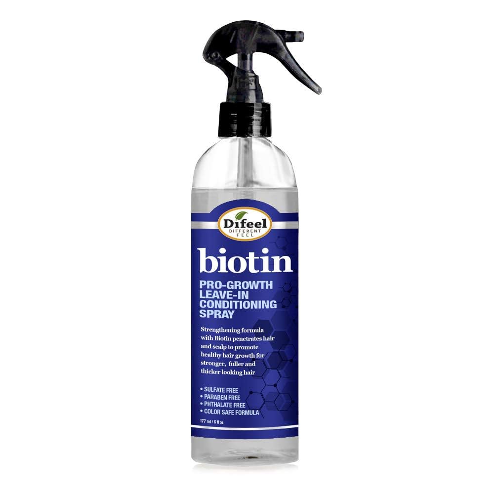 Difeel Pro-Growth Biotin Leave in Conditioning Spray 6 oz. - Hair Loss Leave in Treatment