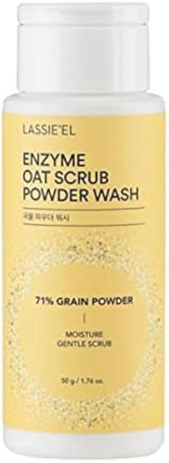 Lassie'el Enzyme Oat Scrub Powder Wash 50g / deep-cleansing Enzyme Wash / Made with EWG green grade ingredients Beauty & Personal Care LASSIE'EL