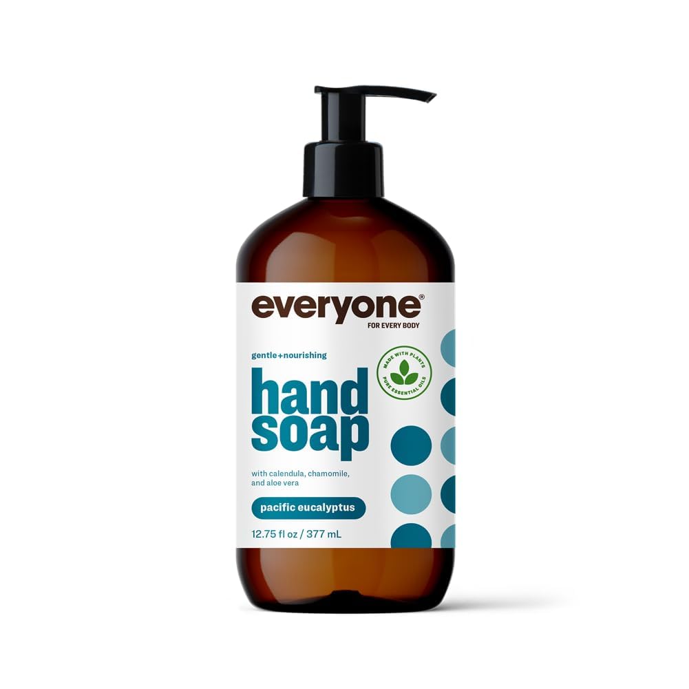 Everyone Liquid Hand Soap, 12.75 Ounce (Pack of 1), Pacific Eucalyptus, Plant-Based Cleanser with Pure Essential Oils Beauty & Personal Care everyone for every body