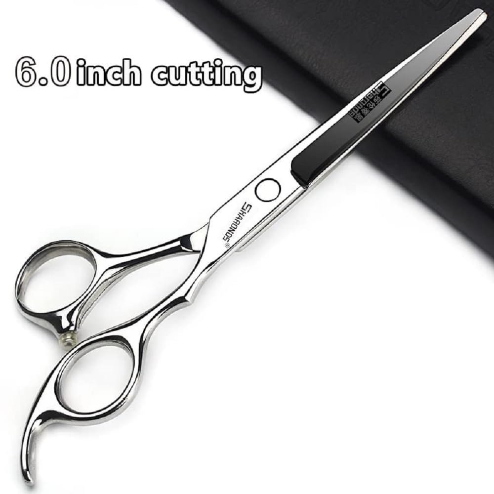 Barber hair scissors, Axemoore professional haircut Cutting Scissors/Shears set- 6", made of Japanese stainless steel, especially (6 in- flat)