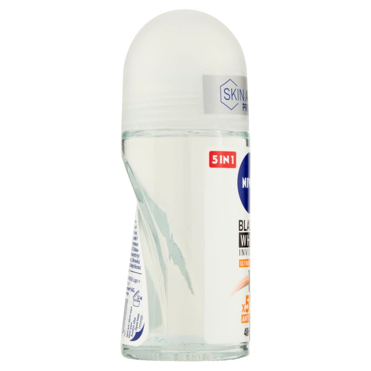 NIVEA Black & White Invisible Ultimate Impact Women’s Roll-On Deodorant Antiperspirant 50 ml Long-Lasting Protection Against Odor and Moisture Beauty and Personal Care NIVEA