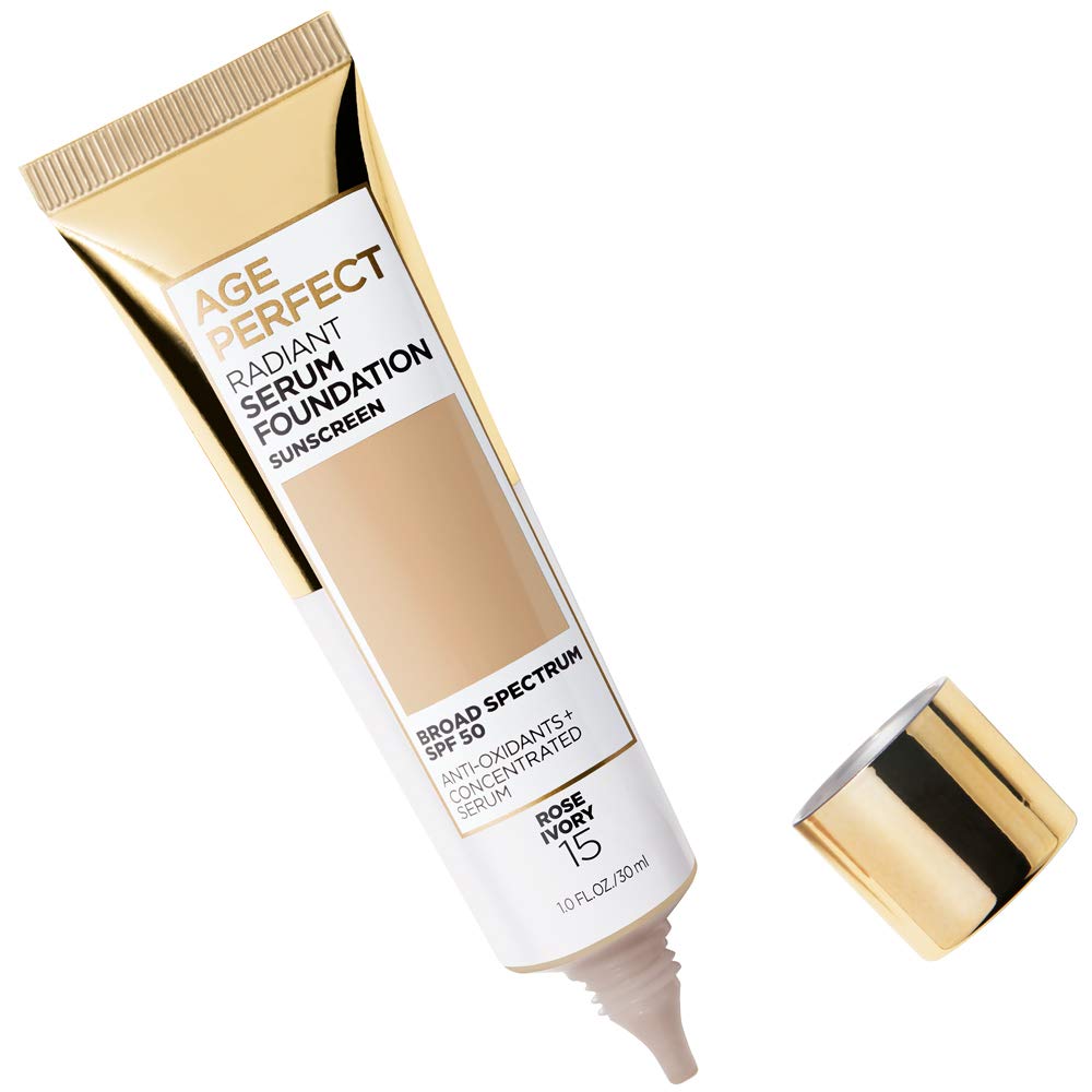 L'Oreal Paris Age Perfect Radiant Serum Foundation with SPF 50, Rose Ivory, 1 Ounce Beauty & Personal Care L'Oreal Paris