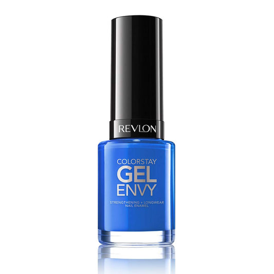 Revlon ColorStay Gel Envy Longwear Nail Polish, with Built-in Base Coat & Glossy Shine Finish, in Blue/Green, 440 Wild Card, 0.4 oz Beauty & Personal Care REVLON