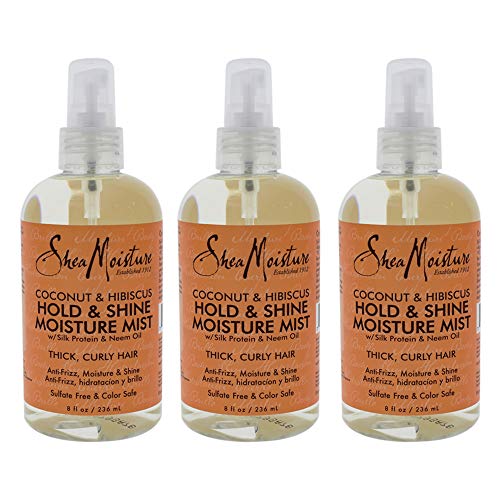 Shea Moisture Coconut & Hibiscus Hold & Shine Mist 8 Ounce (Pack of 3) Beauty & Personal Care Shea Moisture