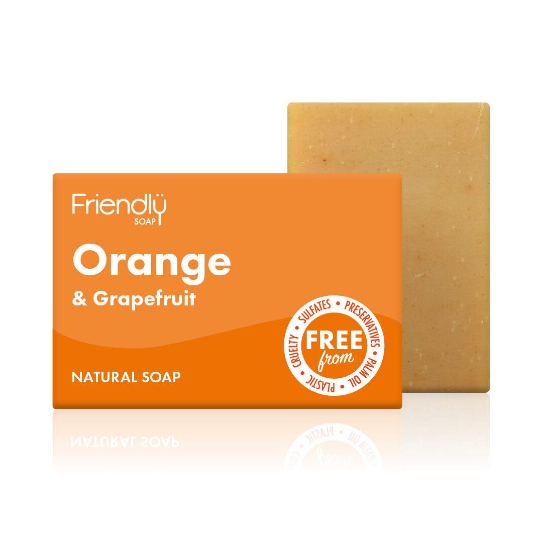 FRIENDLY SOAP Orange Grapefruit Soap Bar, 95 GR Beauty & Personal Care Friendly Soap