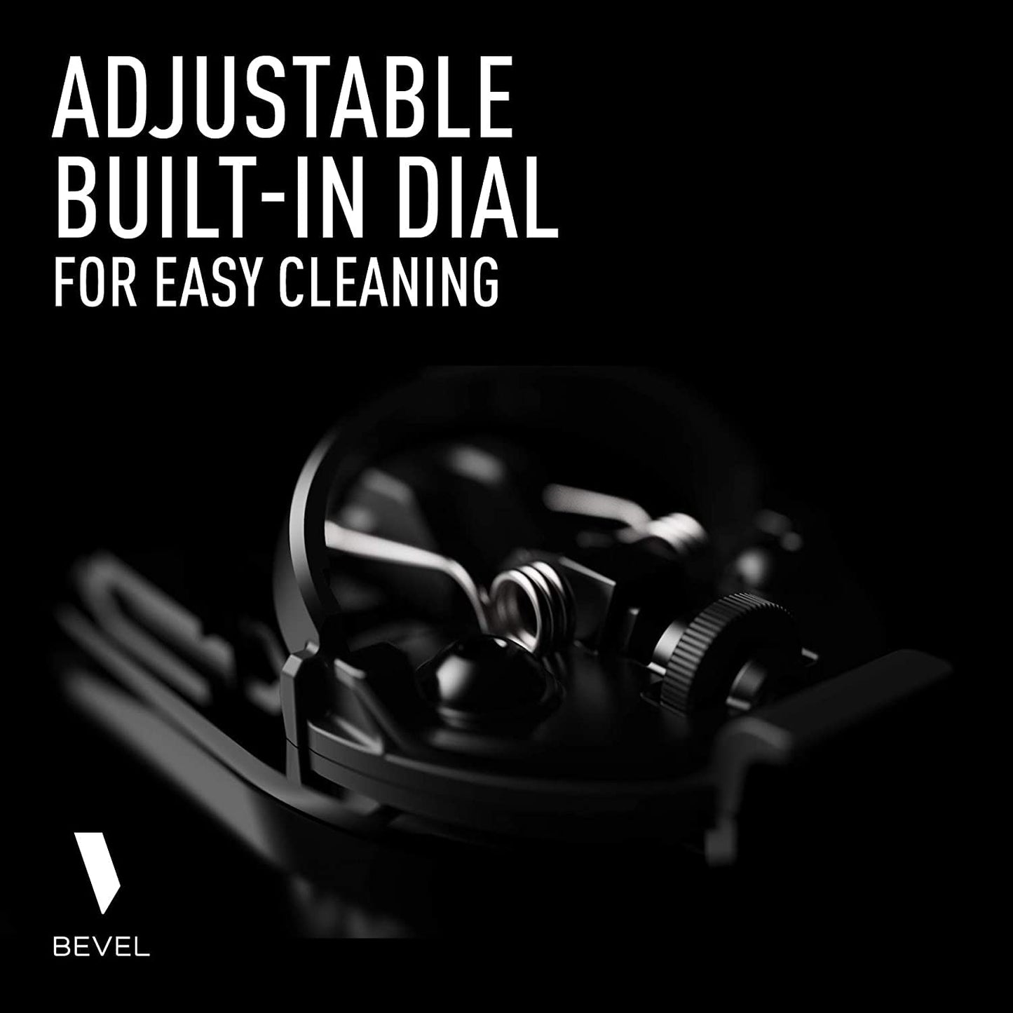 Bevel Beard Trimmer for Men - Black Edition Cordless Trimmer, 8 Hour Rechargeable Battery Life, Tool Free Adjustable Zero Gapped Blade, Barber Beauty and Personal Care Bevel