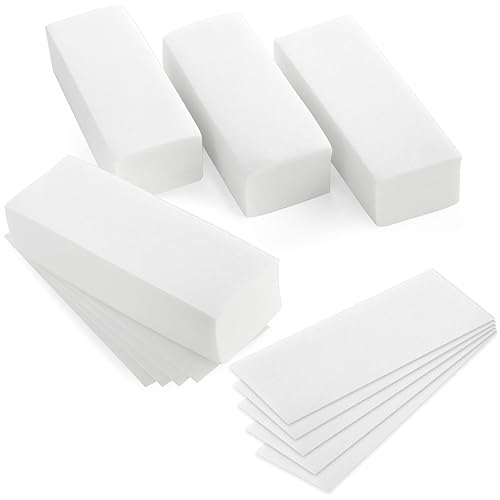 Juvale Wax Strips for Hair Removal - 7.85 x 2.7 In Pack of 400 Non-Woven Disposable Sheets - Customizable Face & Body Waxing Strips for Women Smooth Beauty & Personal Care Juvale