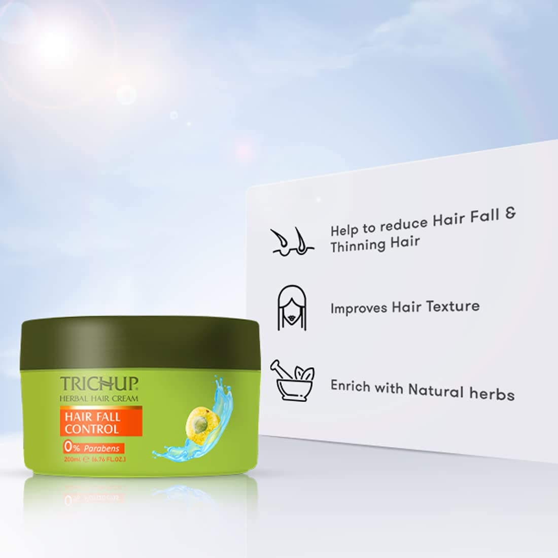 Trichup Hair Fall Control Herbal Hair Cream (200ml) Beauty & Personal Care TRICHUP