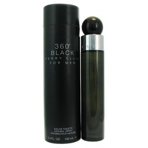 Perry Ellis 360 Black By Perry Ellis For Men. Eau De Toilette Spray 3.4 Ounces Beauty & Personal Care Perry Ellis
