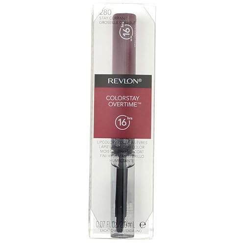 Revlon ColorStay Overtime Liquid Lip Color, Stay Currant [280] 1 ea (Pack of 4) Beauty & Personal Care REVLON