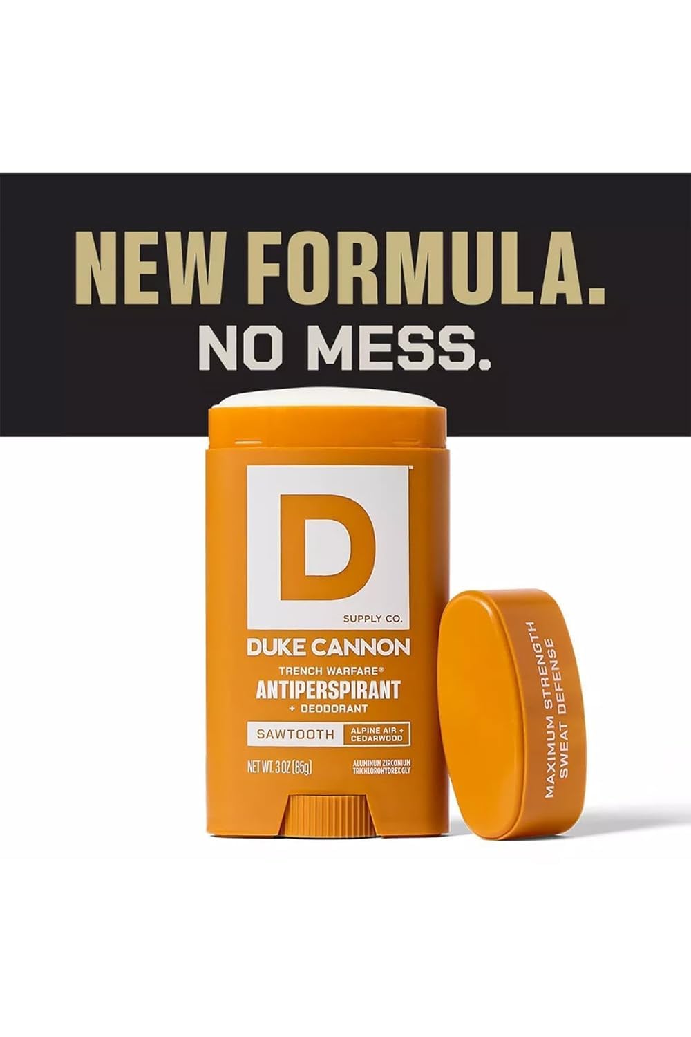 Duke Cannon Sawtooth Trench Warfare Antiperspirant Deodorant for Men - Alpine Air & Cedarwood Scent, 3 oz - Long-Lasting Sweat Protection Beauty and Personal Care Duke Cannon Supply Co.