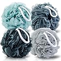 MTDLYICE Loofah Sponge XXL-100g 4 Pack, Bath Sponge Soft Mesh Shower Puff Loofah for Men, Exfoliating Body Scrubber for Women, Shower Accessories Beauty & Personal Care MTDLYICE