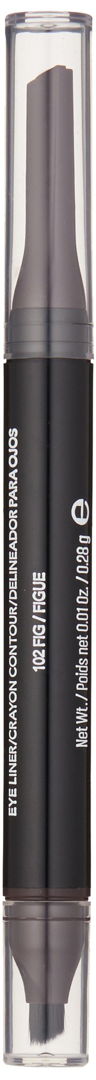 Revlon ColorStay 2-in-1 Angled Kajal Eyeliner, Waterproof Eye Makeup with Smudge Brush for Smokey Eyes, Fig (102), 0.01 oz Beauty & Personal Care REVLON