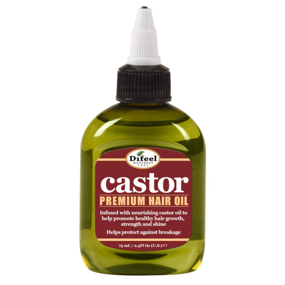 Difeel Castor Pro-Growth Hair Oil 2.5 oz. - Made with Natural Castor Oil for Hair Growth Beauty & Personal Care Difeel
