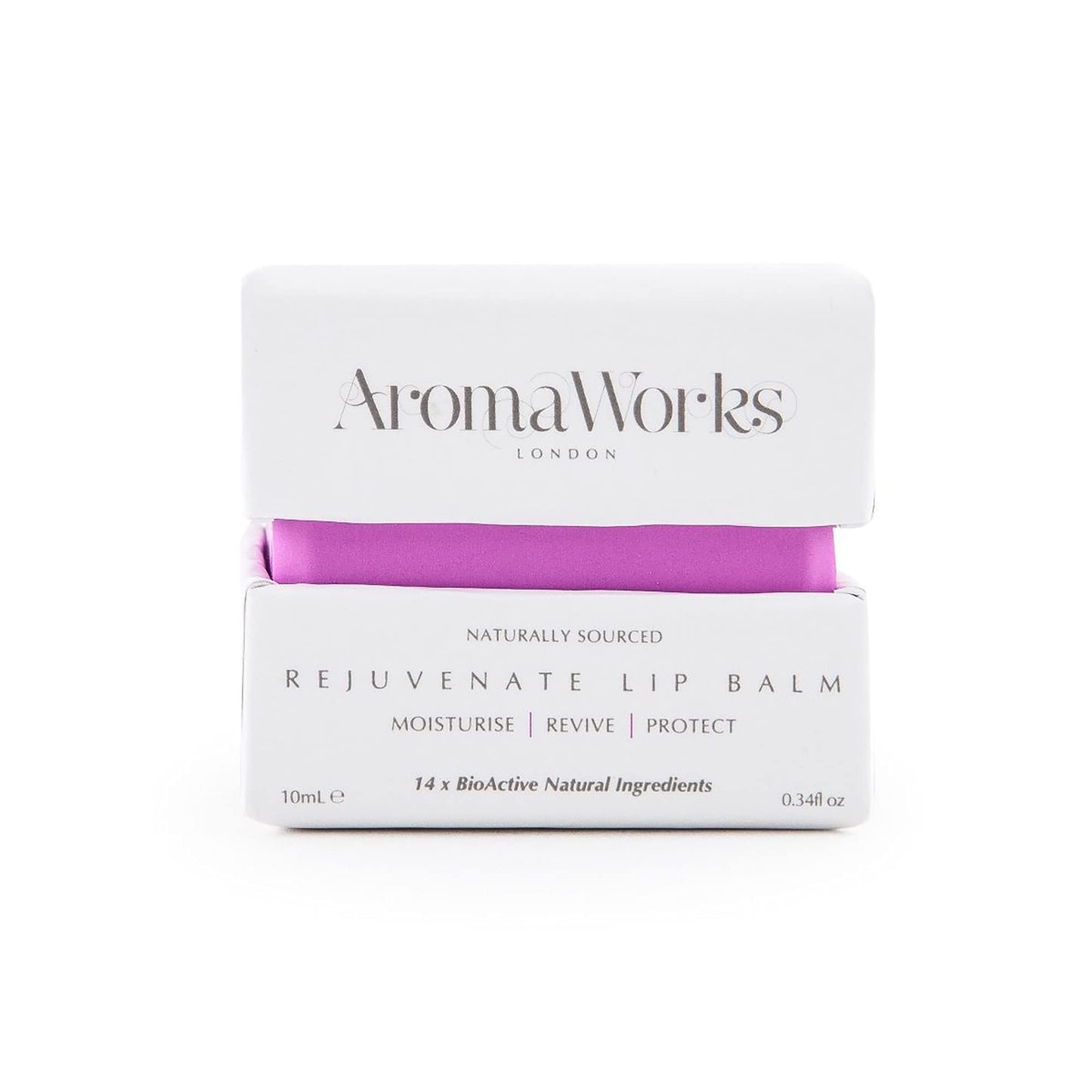 AromaWorks London Rejuvenate Lip Balm - Highly Moisturising Treatment For Lips - Protects Against All Weather Conditions - Contains Jojoba Wax, Shea Beauty and Personal Care AromaWorks London