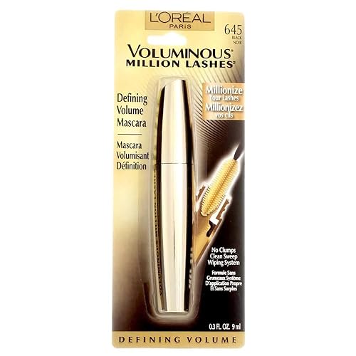 L’Oreal ParisVoluminous Million Lashes Mascara, Black 645 Beauty & Personal Care L'Oreal Paris