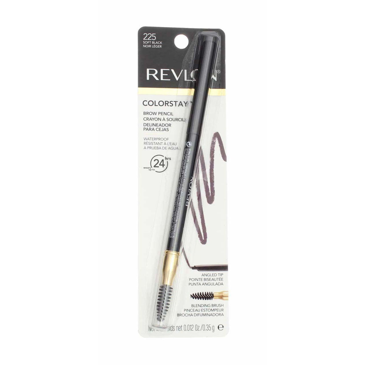 Revlon ColorStay Brow Pencil, Soft Black, 0.012 Ounce Beauty & Personal Care REVLON