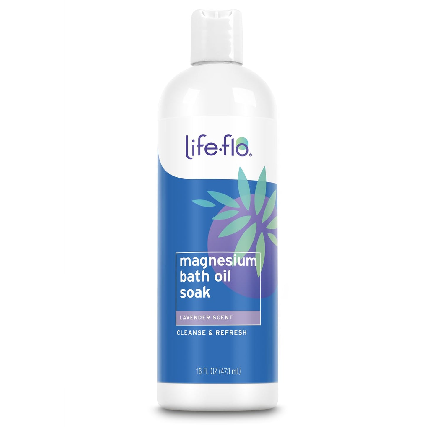 Life-FLO Magnesium Oil Bath Soak, Calming Lavender Scent - Relaxing Bath Oil and Foot Soak with Magnesium Chloride from the Zechstein Seabed - Gentle Beauty and Personal Care LIFE-FLO