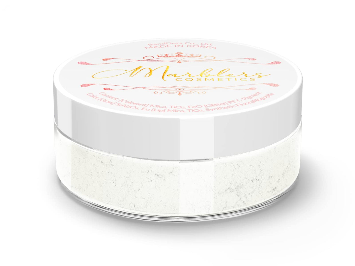 MARBLERS Fine Synthetic Mica Powder [Gleam White] 0.11oz (3g) | Highly Pigmented | Non-Toxic, Vegan, Cruelty-Free | Lip Gloss, Lipstick, Bath Bomb Beauty & Personal Care MARBLERS