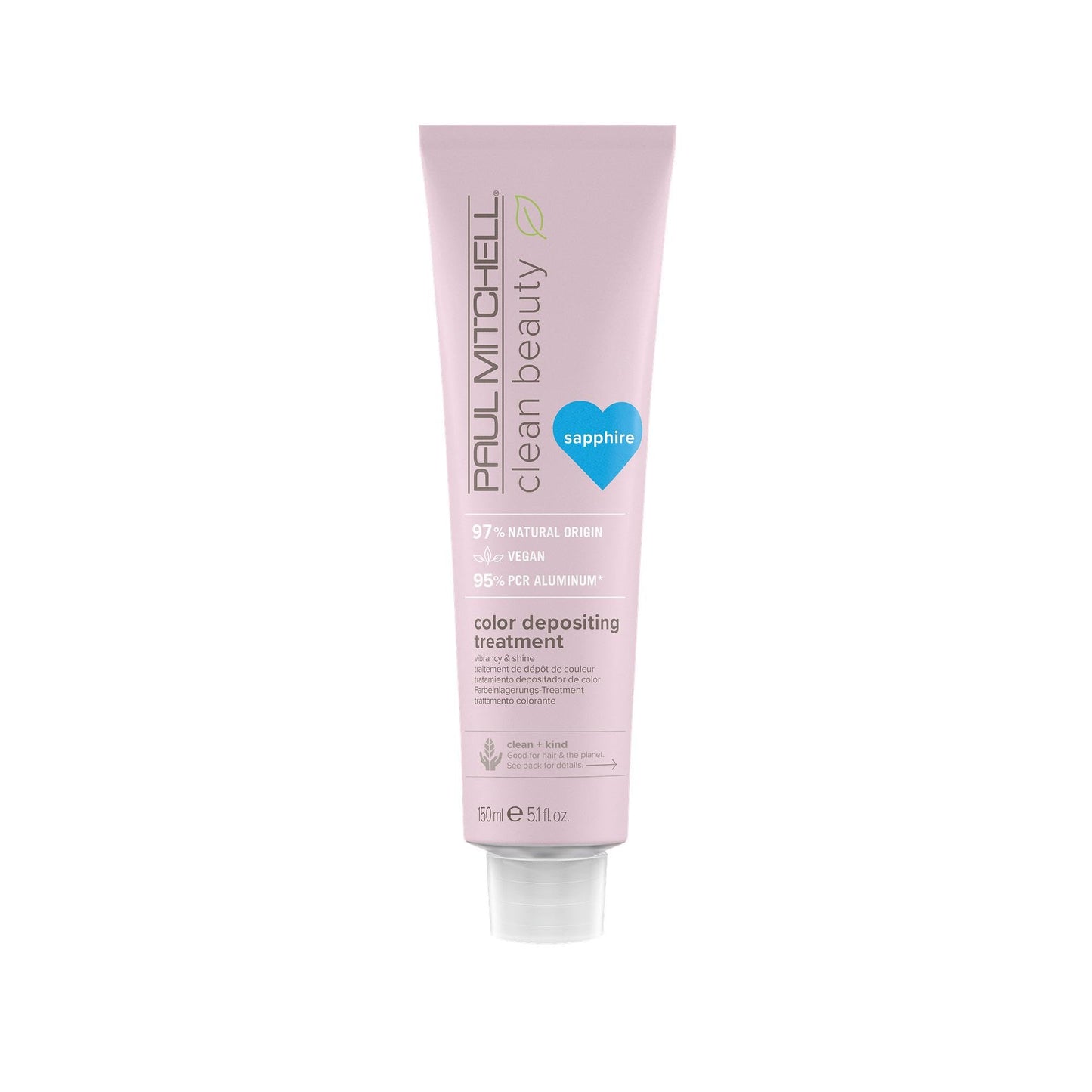 Paul Mitchell Clean Beauty Color-Depositing Treatment, For Refreshing + Protecting Color-Treated Hair, Sapphire, 5.1 fl. oz. Beauty & Personal Care Paul Mitchell