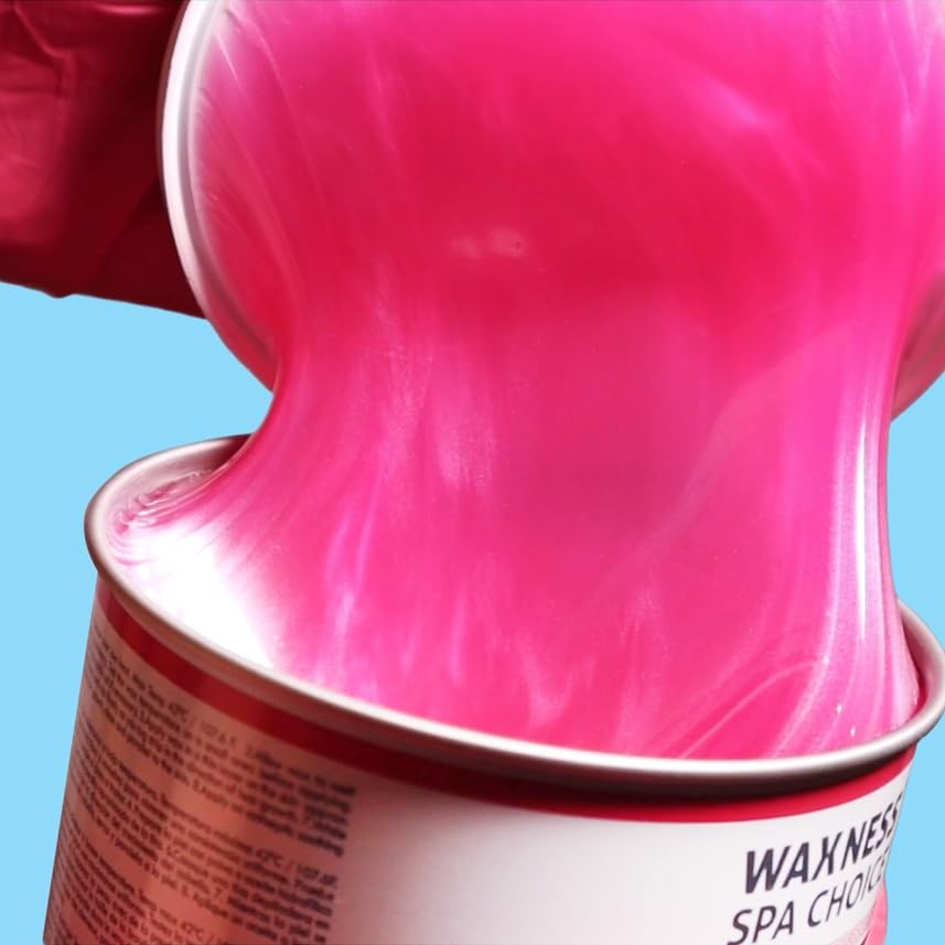Waxness Spa Choice Rosin Free Sparkly Fuchsia Soft Wax Tin 14 oz / 397 ml Beauty and Personal Care Waxness