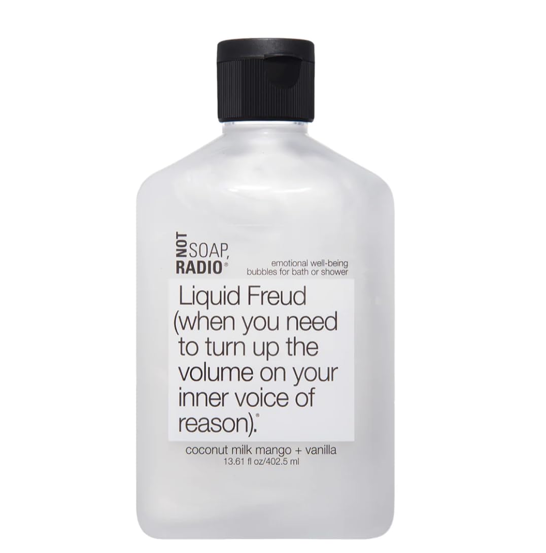 Not Soap, Radio Liquid Freud | Coconut Milk Mango Vanilla with St. John's Wort | Bath Shower Gel Beauty & Personal Care Not Soap, Radio