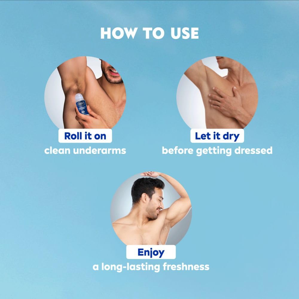 Nivea Men Protect & Care Roll On 48 Hrs - 50ml (1.69 Fl Oz) Beauty and Personal Care NIVEA