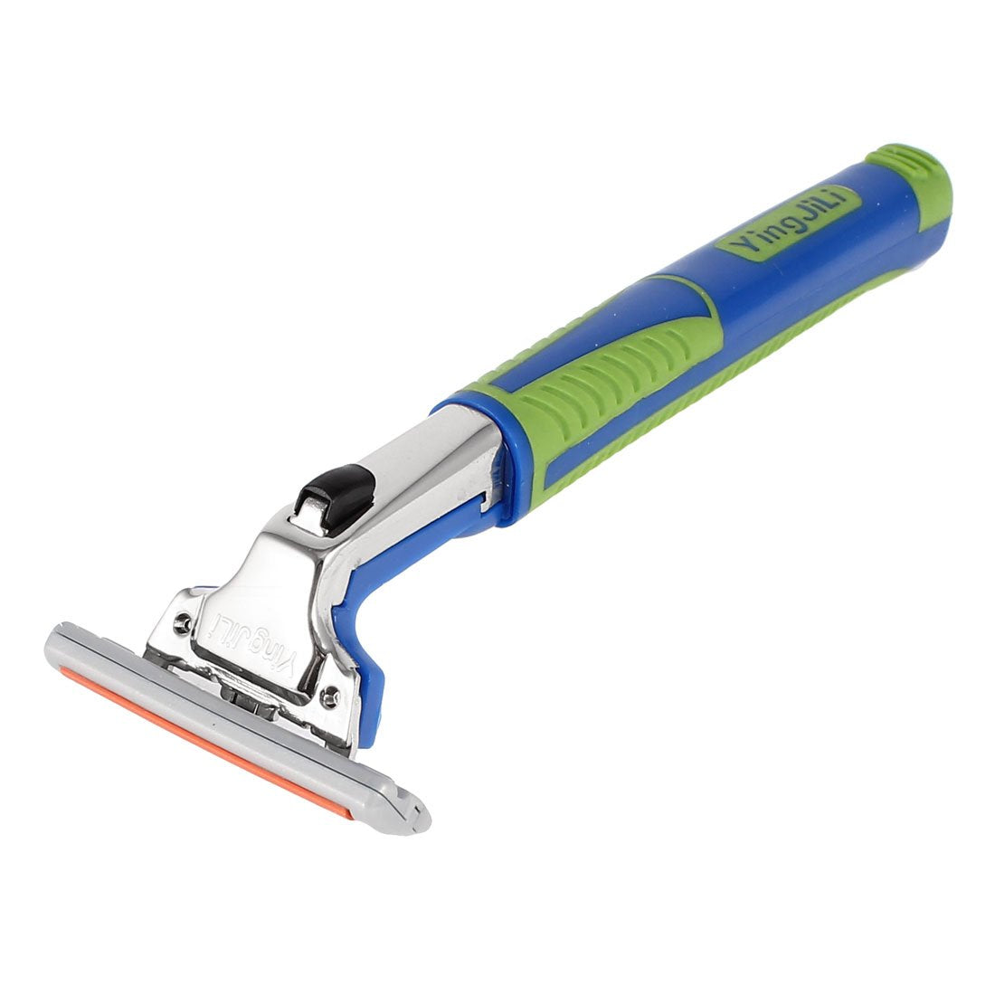 Ruilogod Blue Green Plastic Handle T Shape Blade Throat Shaving Razor (id: 69d 663 266 dbd 547 Beauty and Personal Care Ruilogod