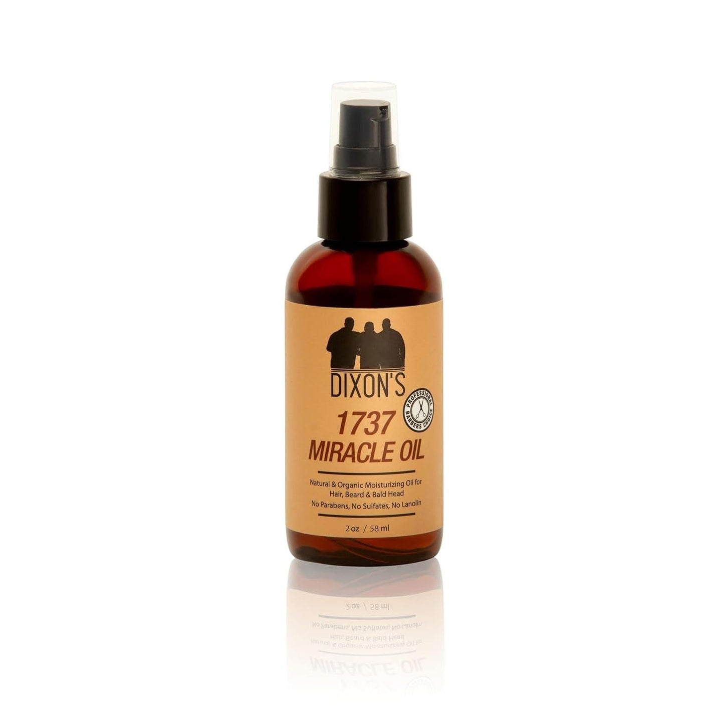 Dixon's 1737 Miracle Oil, Natural Organic Beard, Scalp, Hair Oil for Softening, Shine, Breakage Reduction, Scalp Hydration Organic Nourishment (2 fl Beauty and Personal Care Dixon's 1737