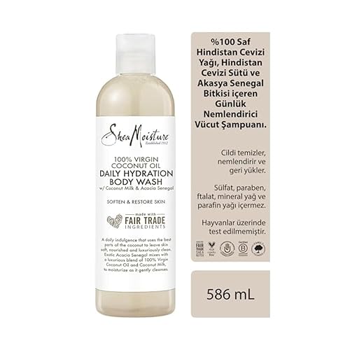 SheaMoisture Virgin Coconut Oil Body Wash, 19.8 FL Oz Beauty & Personal Care Shea Moisture