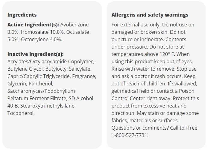 HEB White Gardenia Sunscreen Spray, Oxybenzone Free, SPF 50, 5.5 oz Beauty & Personal Care HEB