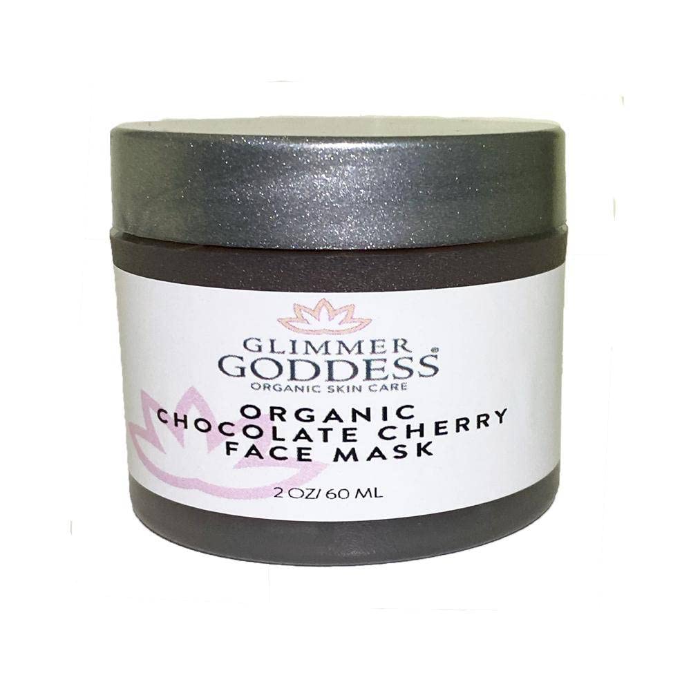 Simply Radiant Beauty Glimmer Goddess Organic Exfoliating Chocolate Cherry Face Mask, Hydrates and Brightens Facial Skin 2 oz Beauty & Personal Care Simply Radiant Beauty