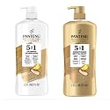 Pantene Advanced Care Shampoo and Conditioner 5 in 1 Moisture, Strength, Smoothness, Pro-V vitamin B5 Complex 38.2 FL/OZ each - 90% Stronger hair Beauty & Personal Care Pantene